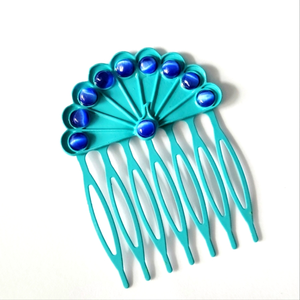 Peacock Hair Comb